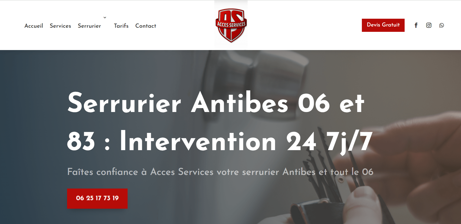 Création de site internet One page par notre agence web à Nice